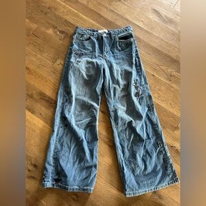 Playboy Jeans wide leg flare 13 32 x 31